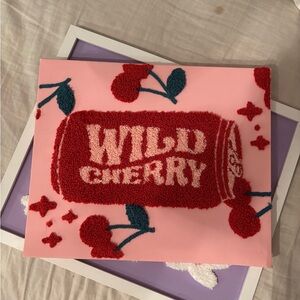 Wild Cherry Tufted Wall Art